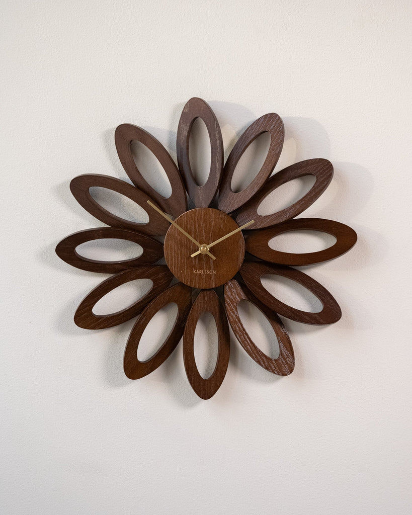 Wall Clock Fiore Wood - Things I Like Things I Love