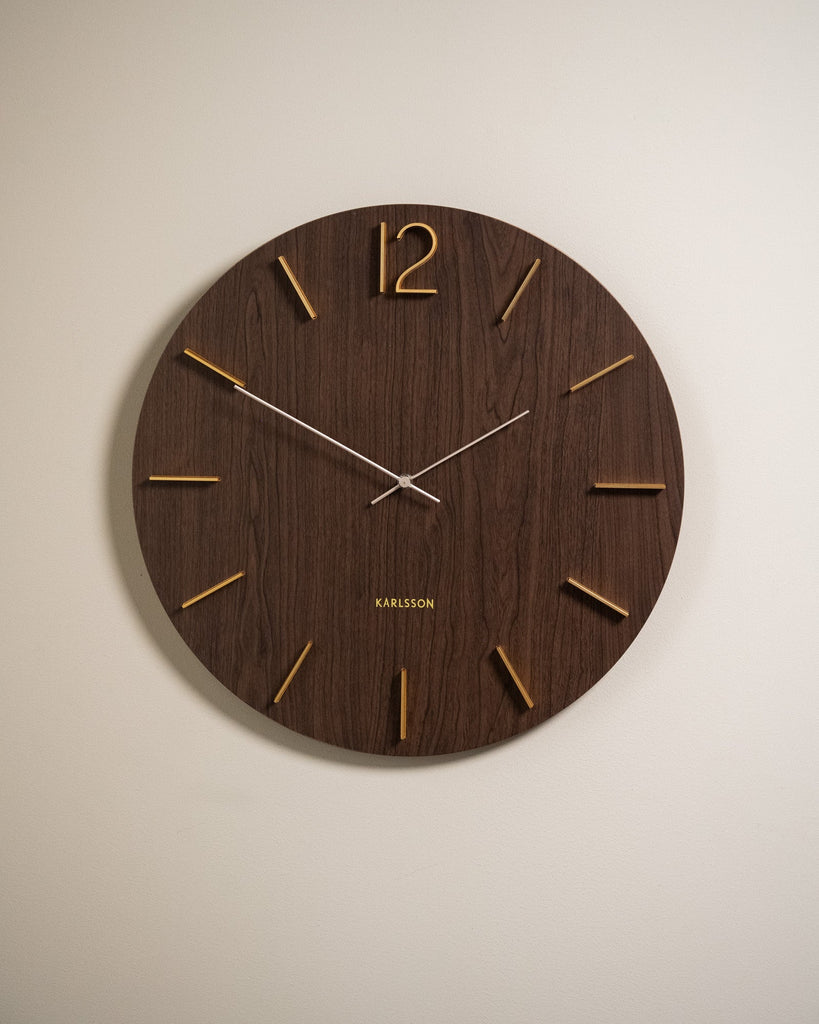 Wall Clock Meek Wood - Things I Like Things I Love